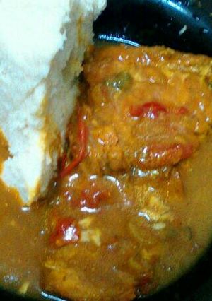 A picture of Fish & ugali.