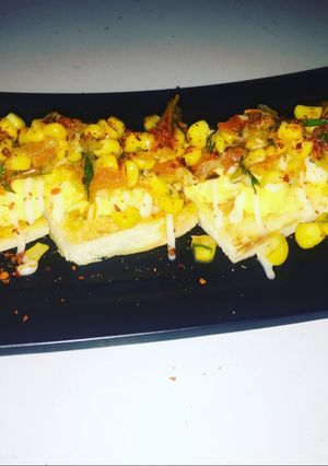 Foto resep Scramble egg toast with