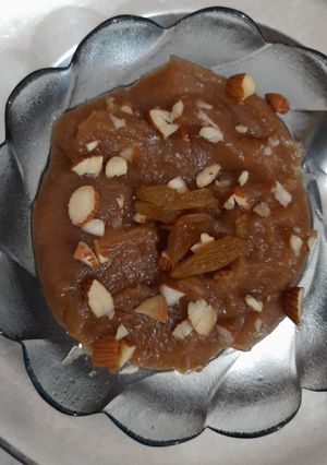 A picture of Aate ka halwa.