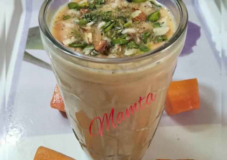 Papaya lassi with jaggery