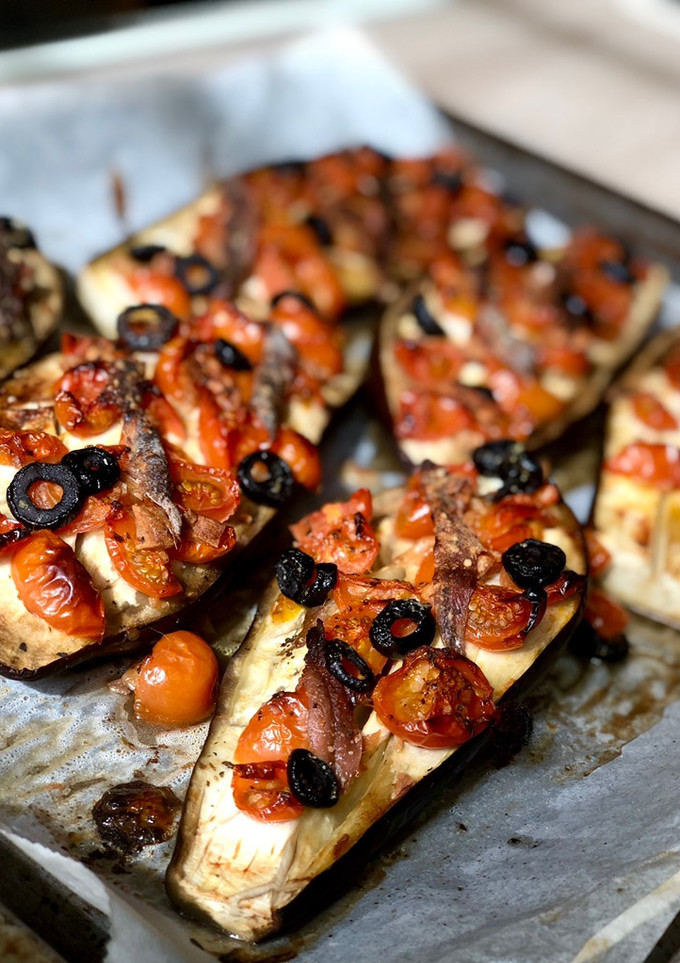 Una foto de Berenjenas asadas estilo Italia