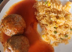 Una foto de Albóndigas con chipotle