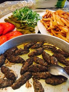 A picture of Kofta in the Oven.