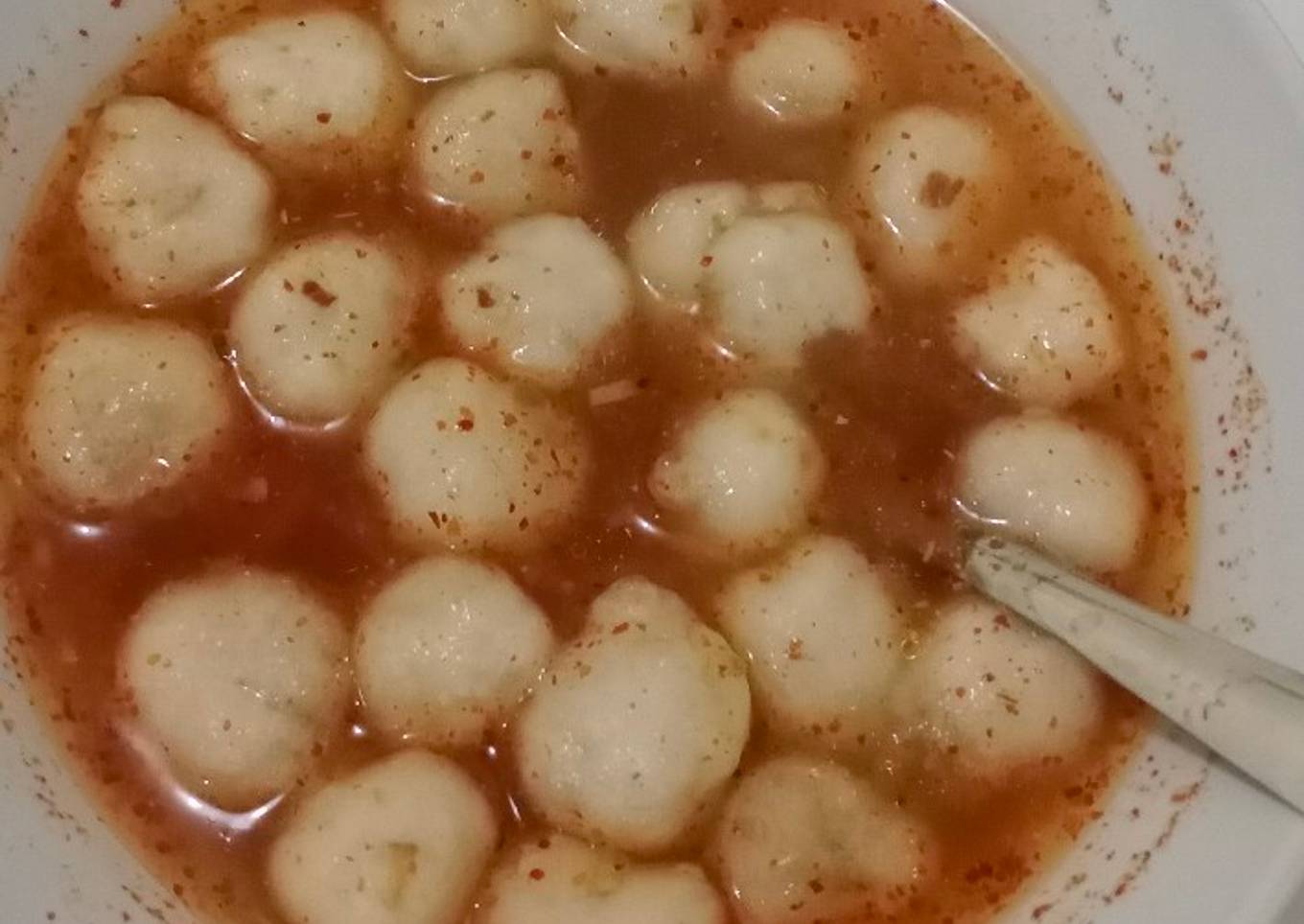 Cimol kuah pedas