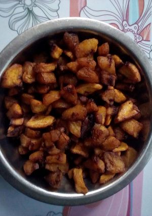 A picture of Onion Flavoured Diced Plantain (dodo).
