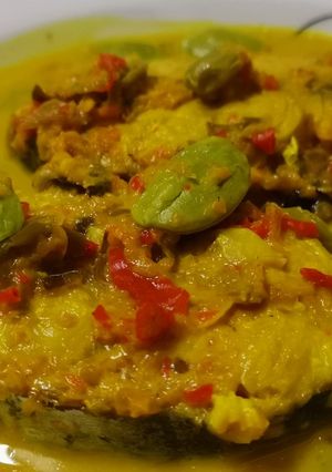 Gambar Ikan Tenggiri Masak Lemak Cili Api dengan Petai