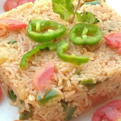 Vegetables pulao A picture of Vegetables pulao.
