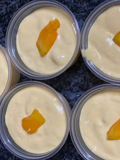 A picture of Mango ice cream.