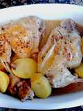 Traseros de pollo asado en olla express