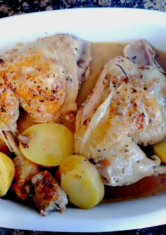 Una foto de Traseros de pollo asado en olla express