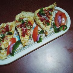 A picture of Bread pizza.