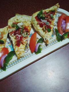 A picture of Bread pizza.