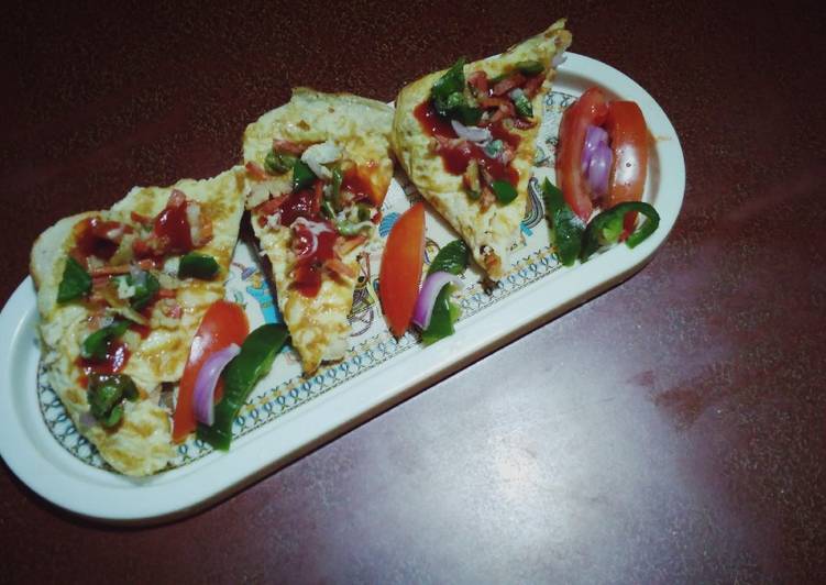 Recipe of Homemade Bread pizza
