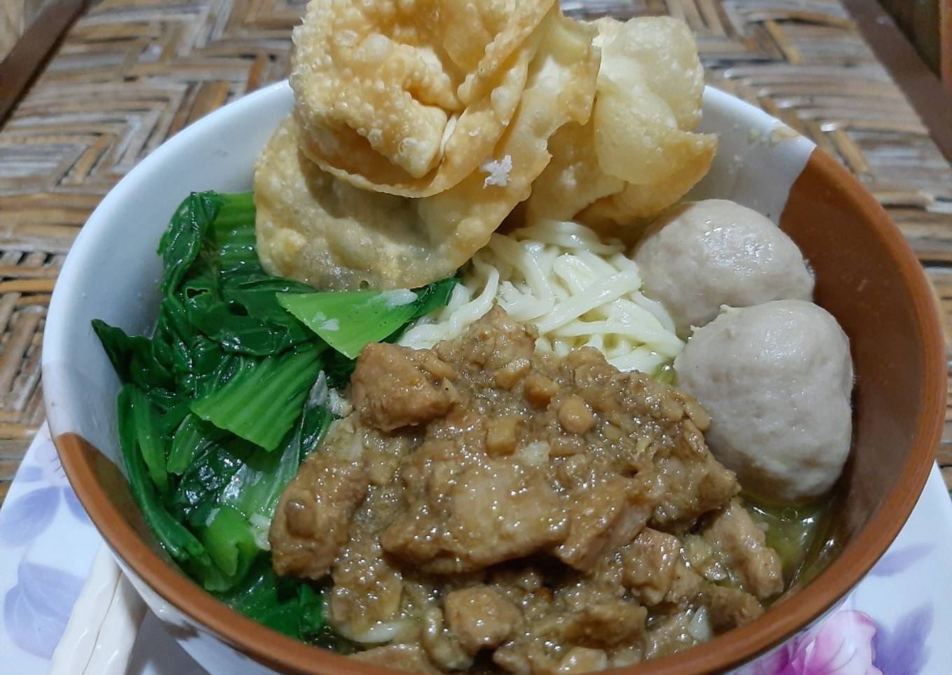 Mie ayam bakso (Mieso) home made