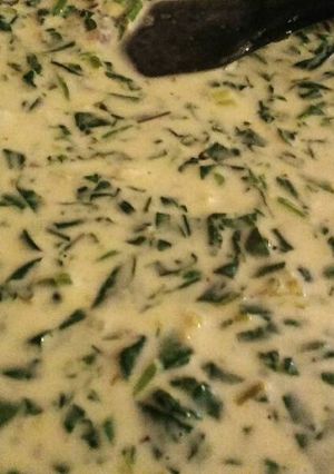 Una foto de Salsa de espinacas