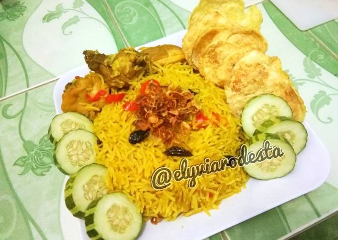 Cara  memasak 23. Nasi Kebuli Al-Mumtazza Magic Com  istimewa