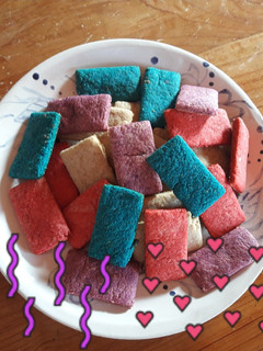 Una foto de Galletas saludables y coloridas