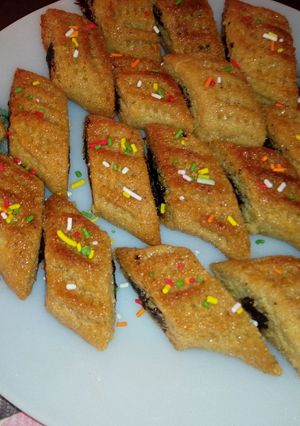 صورة لوصفة حلوي العيد المقروض الليبي باسهل طريقه