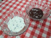 Una foto di cheesecake monoporzione