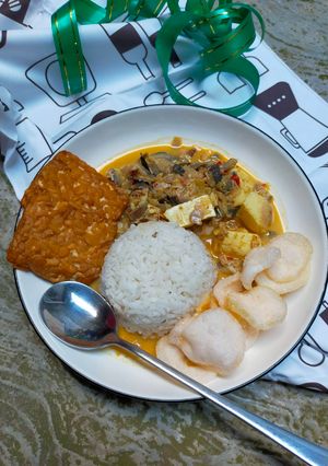 Foto resep Gulai Jantung Pisang dan Putih Telur