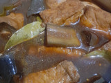 Semur pedas tahu talur dan terong