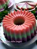 Puding Stroberi, Melon, Anggur