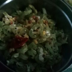 A picture of Snakegourd curry- Tamilnadu special.