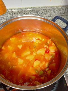 Una foto de Patatas con bacalao