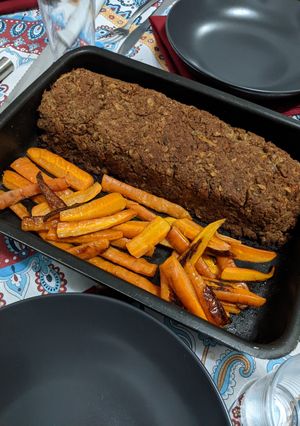 Foto de Assado de Grão-de-Bico de Natal vegano