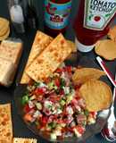 Ceviche de camarón y atún