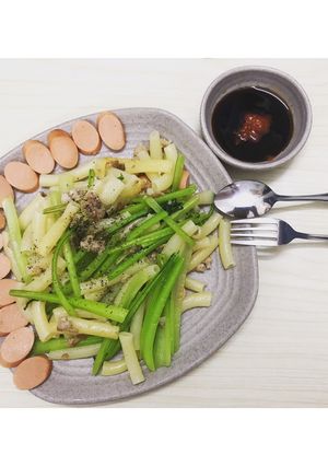 Hình của món Nui xào thịt bằm.