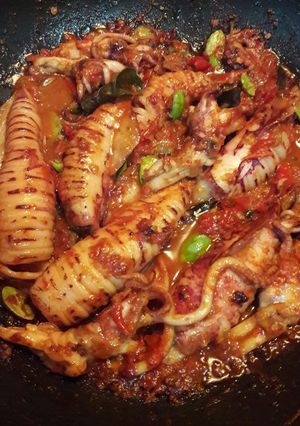 Foto resep Cumi pedes gahar