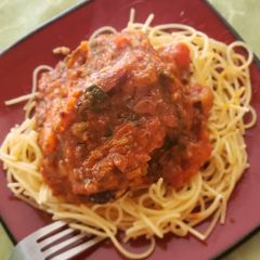 A picture of Zesty Spaghetti.