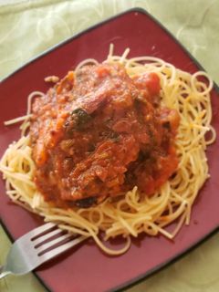 A picture of Zesty Spaghetti.