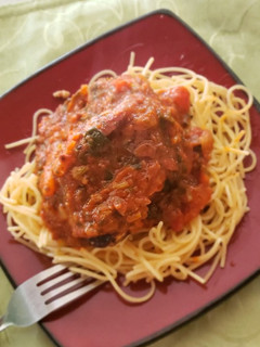 A picture of Zesty Spaghetti.