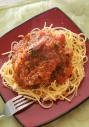 A picture of Zesty Spaghetti.