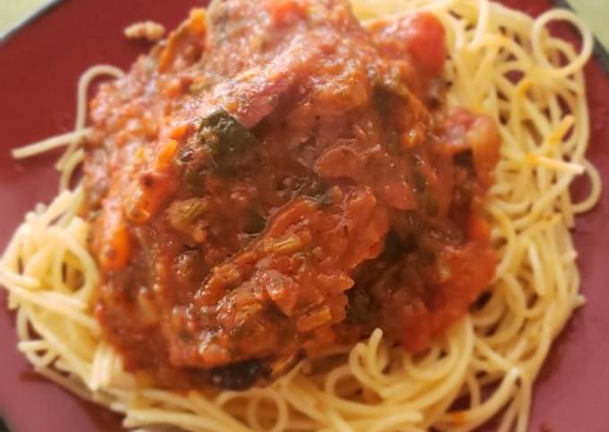 Recipe of Super Quick Homemade Zesty Spaghetti