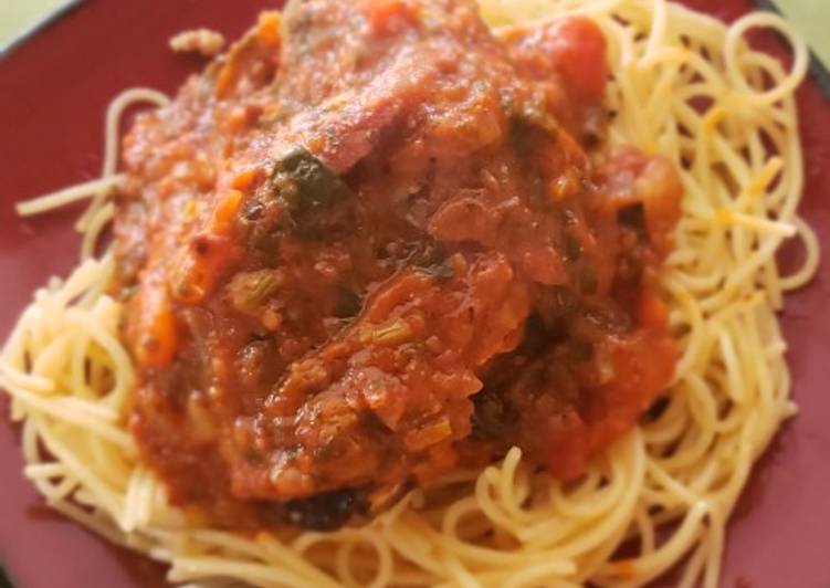 Easiest Way to Prepare Super Quick Homemade Zesty Spaghetti