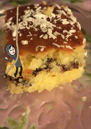 صورة لوصفة بسبوسه بلقرفه