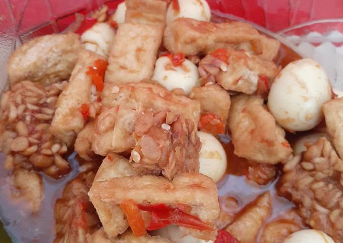  Resep enak memasak Tahu tempe telur puyuh bumbu bali dijamin nagih banget