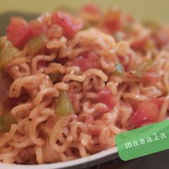 A picture of Masala maggi.