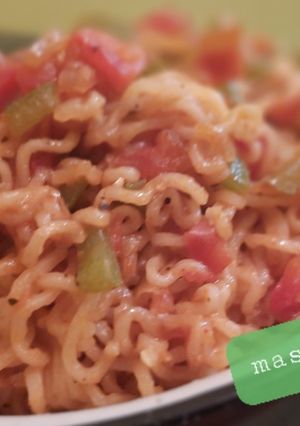 A picture of Masala maggi.