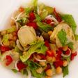 Ensalada de alcachofas con garbanzos