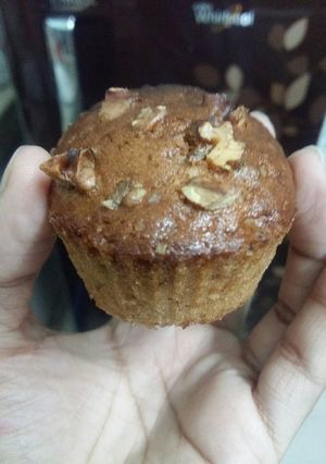 A picture of Banana Walnut Muffin #resolutions.