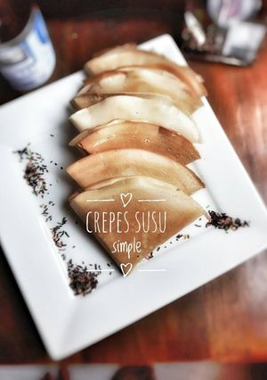 Foto resep Crepes susu simple