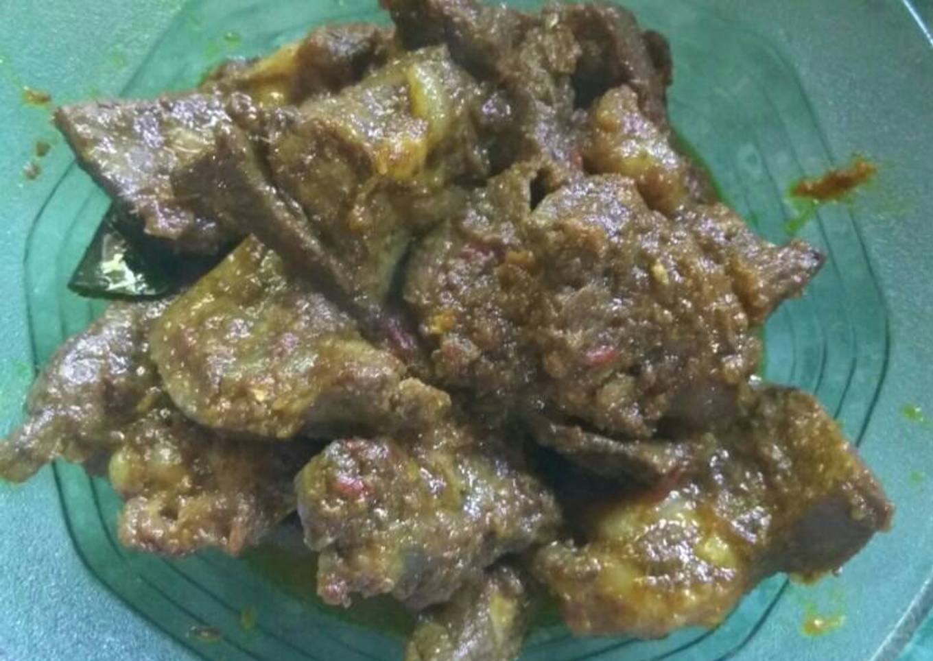 Rendang hati sapi