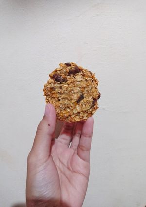 Foto resep Banana Muesli Chewy Cookies