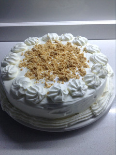 Una foto de Tarta de turrón
