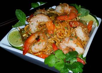 Without Fail Cooking Recipe Mikes Spicy Thai Sobe Shrimp Noodles Delicious Steady