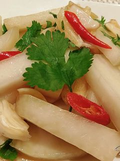 涼拌大頭菜 的食譜成品照片
